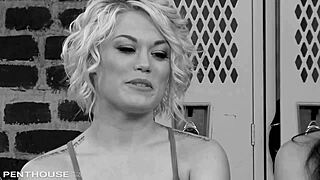 penthouse pet kortney kane and ash hollywoods sexy super secret tell all with blonde pussy licking.