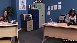 Ebony hottie feels ultimate joy from interracial sex