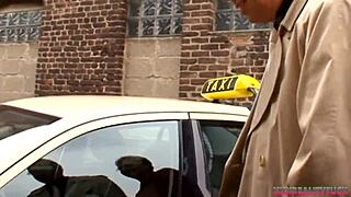 HORNY MILF FUCKS stranger in TAXI!