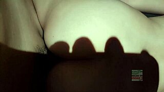 Latina Sophie, small and skinny, endures humiliation in cuckold couple's first wet frotada with internal cum