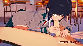 Boku No Hero Hentai - Jiro Kyoka Blowjob!