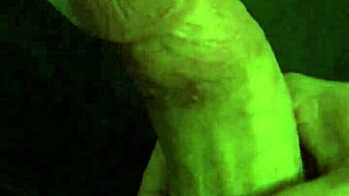 Gay man cums hard during intense masturbation session with cum everywhere on his body