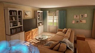 Big Tits Footjob In Home Together Hentai!