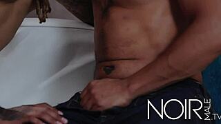 My stepsister's boyfriend is gay, but I end up fucking him! 😏🍆