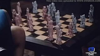 marianne et dominique, sexy french babes pleasin the butler in vintage group fun