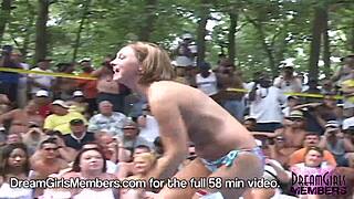 wives getting wild at nudes a poppin beach contest