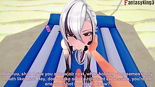 arlecchino feels so good fucking in bikini on beach