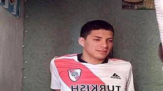 Soccer Player Gets Masturbated and Blowjob