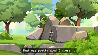 horny young 18+ female orc face-sits lucky boy in nature game 😈🌿