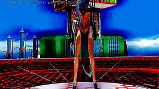 Check out this dancing whore's pussy!