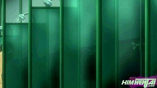 in this hentai, the sensei tries to fit his big cock in the student's tight pussy