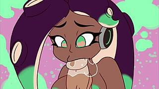 Cartoon character gets an assjob with monster cock in anime style