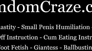 you are a big fat fucking loser in femdom pov.