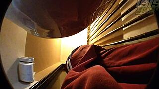 hidden toilet cam catches curvy teen in hd action