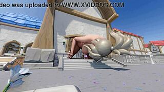 Mercy Outgrows Blizzard World Spawn!