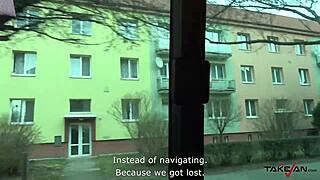 This arrogant cougar finally rides cock after long teasing in public