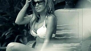 i watched aubrey addams suck and ride this guy's cock poolside like a total pro