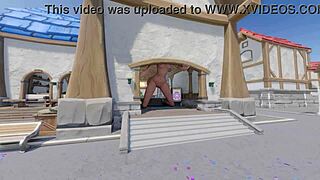 Mercy Outgrows Blizzard World Spawn!