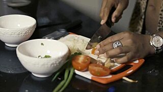 Behind the scenes anal with latina milf and big cock