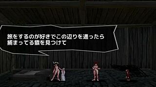 Journey to the west wukong's lewd prelude. Side scroller hentai game ep 2 with bandit king's exhibitionist kink.