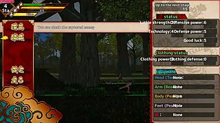 Journey to the west wukong's lewd prelude. Side scroller hentai game ep 2 with bandit king's exhibitionist kink.