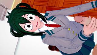 I am Froppy in my school uniform, visiting the nurse for some adult handjob fun.