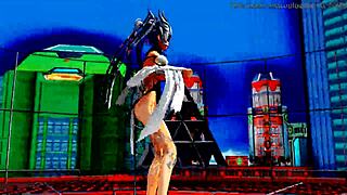 Check out this dancing whore's pussy!