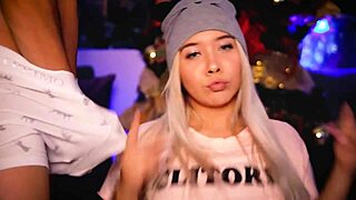 Horny Blonde Twerks on Friend's Cock?