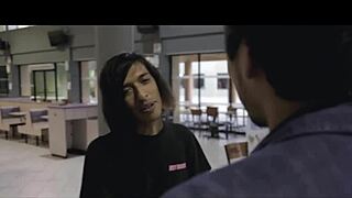 two old ugly guys try to fist big mare's ass but fail, then fuck each other hard after fight