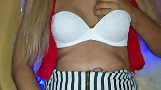 Beautiful Crossdressing Transsexual with Perfect Makeup and Attire