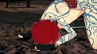 sex with tattoed lilith - 3d hentai