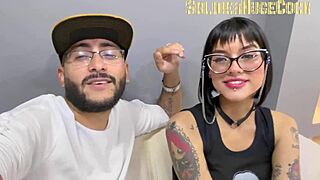 Beautiful Tattooed Girl's Porn Debut with Incredible Deepthroat Blowjob