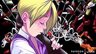 Karl and Makoto's big cock adventure in Blaz Blue.