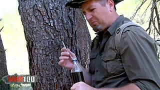 Perfect spanish pornstar susi gala performs in the woods