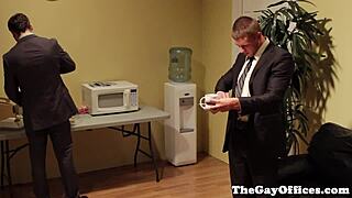 want to see these office hunks fuck anal?