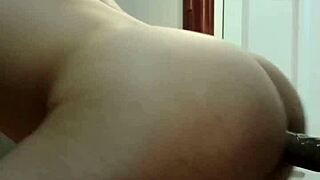 Hot Twink Charles Breaks His Ass With Big Dildo While Watching Himself