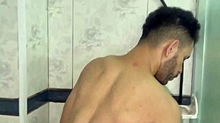 i'm in the bathroom with this bearded guy, and a twink comes to suck my big cock