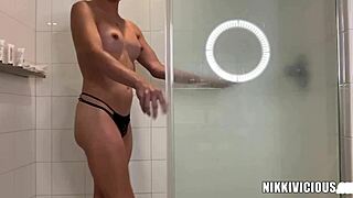 Skinny blonde Nikki Vicious takes it up the ass