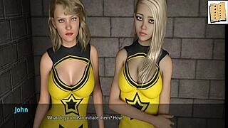 Wvm 19 cheerleaders welcome john in blonde erotic cartoon sex