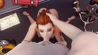 overwatch 2 brigitte in hentai style