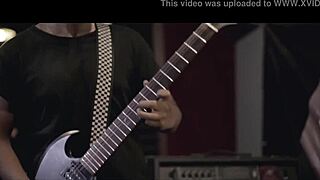 two old ugly guys try to fist big mare's ass but fail, then fuck each other hard after fight