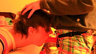 The Boyfriend Gets Bound and Deepthroats the Strapon Mistress