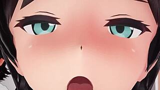 Matsukaze fra Kantai Collection blir knullet