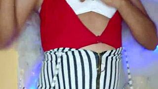 Beautiful Crossdressing Transsexual with Perfect Makeup and Attire