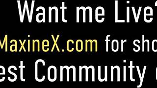 Maxine X releases tension by squirting with Nyssa Nevers and vibrator