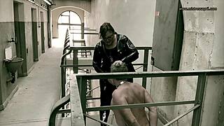 Dominatrix Mistress April Delivers Harsh Sodomy in Prison Aisle! 😈