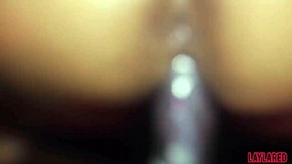 Ebony babe fucks big black cock camera man.