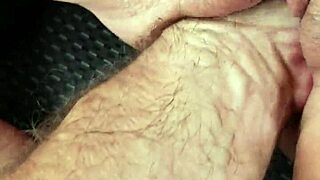 Intense car fisting session