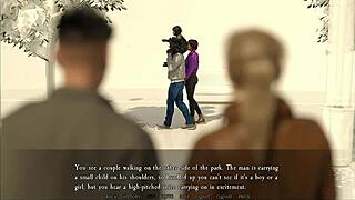 my step-cousin looks adorable nude in hentai game