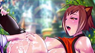 Karl and Makoto's big cock adventure in Blaz Blue.